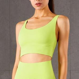 Womens Custom Wholesale Sexy Cotton Crop <b>Tops</b> Solid Color Short Sleeveless Knit Vest with U Neck Tank Fashionable Crop <b>Top</b> - Product Image 6