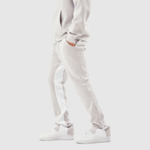 Automne Vintage lavé à l'acide Sunfade Flare pantalons de survêtement détresse brodé Patch coton polaire survêtement empilé pantalon pantalon personnalisé - Product Image 1