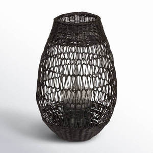 โคมไฟหวายธรรมชาติทำมือ Liebe เป็นมิตรกับสิ่งแวดล้อม เหมาะสำหรับตกแต่งโต๊ะกลางแจ้งในสวนและลานบ้าน - Product Image 3