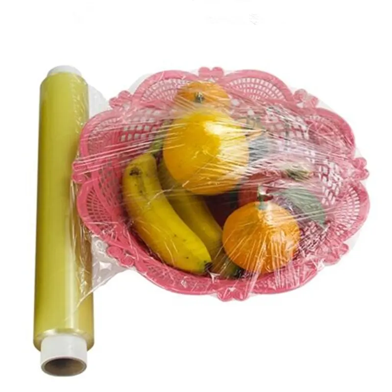 Transparent Food Wrap Cling Film Multifunctional Use for Food Storage Recyclable Environment Friendly