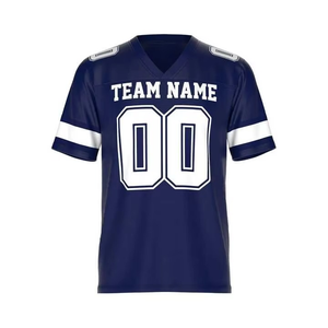 Uniformes de Rugby al por Mayor con Nombres y Números Cosidos, Jersey de Fútbol Americano Retro con Estampado Personalizado para Hombre - Product Image 2