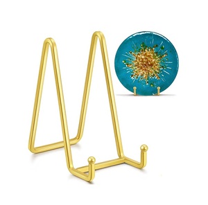 Soporte de placa de metal de estilo seguro para alimentos soporte de acero inoxidable con placa con uso hecho a mano para muestra gratis - Product Image 1