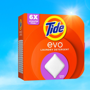 Tide Evo <b>Laundry</b> <b>Detergent</b> Tiles, 100% Concentrated, 6X Cleaning Power, Spring Blast Scent, 16 Count - Product Image 2
