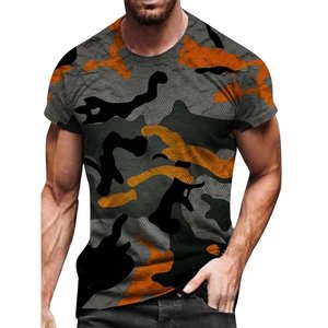 เสื้อยืดผ้าฝ้าย100% ไซส์ใหญ่พิเศษสำหรับผู้ชายผ้าถักพิมพ์ลายดิจิทัลใส่โลโก้ได้ตามต้องการ - Product Image 4