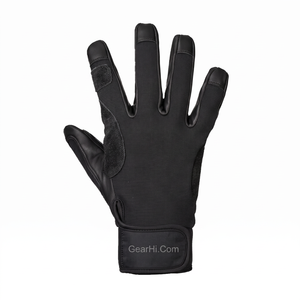 Gants de travail en cuir durable avec protection anti-friction pour la paume, boucle mousqueton, contrôle de descente, sauvetage, cordage rapide, 786Q.Com-9163 - Product Image 1