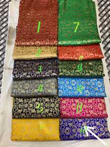 Telas de seda brocadas hechas a medida en una variedad de patrones y diseños para reventa y adecuadas para tiendas de tela en pasteles - Product Image 4