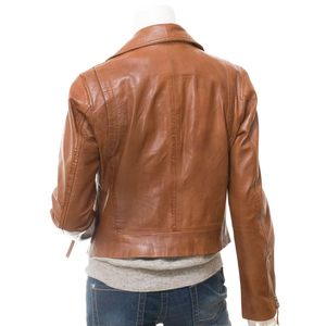 แจ็คเก็ตหนังแท้สไตล์ใหม่สำหรับผู้หญิง ระบายอากาศได้ดีและทันสมัย มีจำหน่ายในราคาขายส่ง - Product Image 2