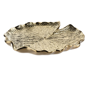 Cuenco de diseño de hojas para servir ensalada de verduras, cuenco de ensalada de frutas elegante con acabado moderno, mesa de cena, cuenco de Metal para servir comida - Product Image 2