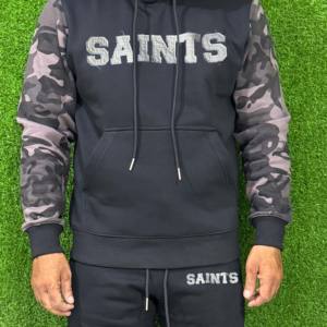 Fleece Jogger moda Streetwear chándal hombres pulóver camiseta y pantalones Jogging chándal para hombres - Product Image 5