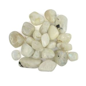 Piedras de Cristal Pulido de Piedra Lunar Arcoíris Natural Chakralume con Destello Azul de Rajasthan para Joyería Feng Shui, Venta al por Mayor a Granel - Product Image 1