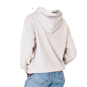 Sudadera con Capucha de Invierno para Mujer, Tejida Ecológica, 100% Algodón, Diseño Personalizable con Insignia en la Parte Delantera - Product Image 6