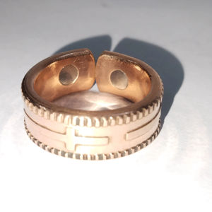 เครื่องประดับทองแดง แหวนทองแดงสุดหรู แหวนทองแดงทำมือ แหวนทองแดงสไตล์มินิมอล เครื่องประดับทองแดงงานฝีมือ แหวนทองแดงสไตล์เรโทร - Product Image 4