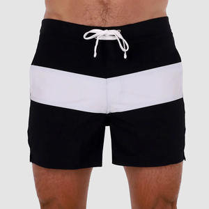 Shorts de bain pour hommes personnalisés, séchage rapide, nouveau style, décontractés, extensibles dans les 4 sens, en polyester, pour la plage et le surf, tissage non tissé pour garçons - Product Image 1