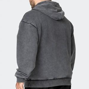 Nouveaux designs de sweats à capuche pour hommes, effet délavé, hiver, logo/couleur personnalisés, respirants, confortables, haute qualité, 100% coton, écologiques, anti-… - Product Image 2