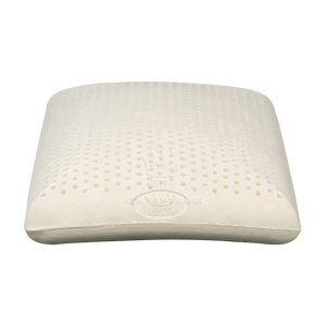 Oreiller en latex pliable de forme carrée à motif végétal, soutien du cou durable et écologique, pour textiles de maison - Product Image 2