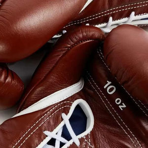 Authentique et flambant neuf Gants gagnants à lacets marron Gants de boxe professionnels avec logo personnalisé VI-BG-3258 - Product Image 3