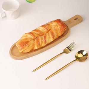 Planches de plateau de service en bambou naturel de nouveau design plateaux de gâteau de pain d'affichage de nourriture de qualité supérieure fabriqués au Vietnam - Product Image 3