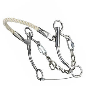 Bocados para Caballos de Calidad Profesional, Hackamore Ecuestre de Acero Inoxidable, Reutilizables, Personalizables, Tamaños y Colores a Medida, Opción de Logotipo OEM, Marca - Product Image 2