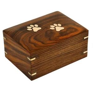Urne en bois de Sesham pour animaux de compagnie - Product Image 1