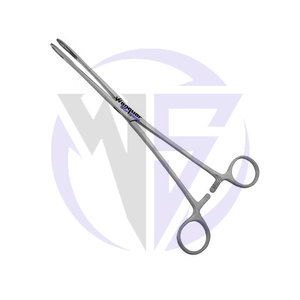 Fórceps veterinarios Foerster, 10 ", mandíbulas dentadas estrechas rectas, instrumento quirúrgico alemán reutilizable de acero inoxidable - Product Image 4