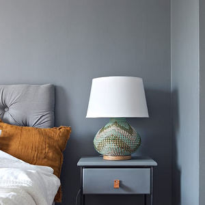 Décorations pour la maison de haute qualité lustres en métal enveloppé de jonc de mer et lampes de table à la main et à des prix sains - Product Image 3