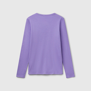 Camisetas Casuales de Manga Larga para Mujer, Cuello Redondo, Tallas Grandes, 100% Algodón, Ecológicas, de Felpa - Product Image 6