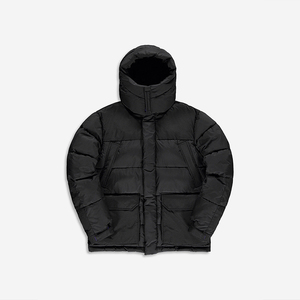 Vente en gros Veste matelassée à capuche personnalisable Manteaux de créateurs de mode pour hommes, décoration avec bouton zippé, remplissage en coton grande taille OEM - Product Image 2