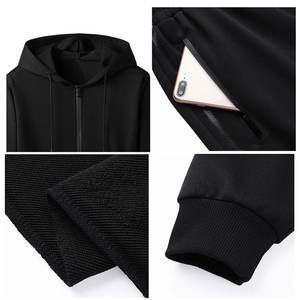 OEM Fleece Slim Fit Mens Chándal Jogger Conjuntos Tallas grandes Fleece Jogging Suit Chándal Hombres - Product Image 5