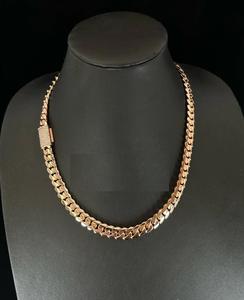 Cadena de eslabones cubanos de 10MM VVS1 Moissanite 14K acabado en oro blanco 925 colgante de plata esterlina para probador de diamantes de hip-hop incluido - Product Image 1