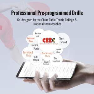 Robot de Tenis de Mesa con Red, Máquina Automática de Ping Pong, Control por Aplicación Electrónica, 396 Trayectorias de Pelota Guardadas, Ejercicios Programables - Product Image 3