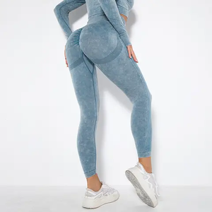 Leggings de yoga taille haute personnalisés OEM pour femmes - Extensible dans les quatre sens, respirant, vêtements de sport pour la salle de sport et le fitness - Product Image 1