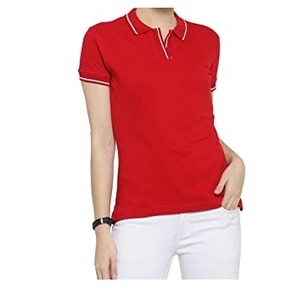 Camisetas de polo lisas de manga corta para mujer prendas de vestir exteriores Golf deportes Casual transpirable logotipo personalizado camisetas de polo para mujer - Product Image 6