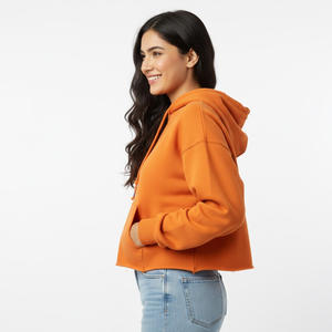 Femmes 100% Sweat à capuche imprimé en molleton de coton Fournisseur d'usine OEM Vente en gros Pull d'hiver chaud sur mesure Mode décontractée - Product Image 2