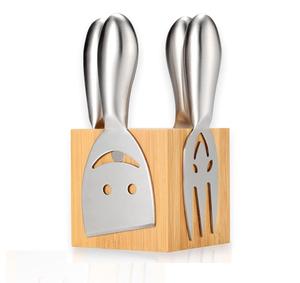 2025 diseño caliente juego de cuchillos de queso de 4 piezas diseño de mango de acero inoxidable cocina y vajilla juego de cubiertos MANTEQUILLA DE ACERO INOXIDABLE - Product Image 5