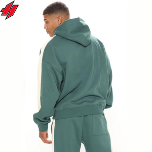 Chándal de lujo para hombre, Jersey de algodón 100%, Sudadera con capucha, conjunto de chándal atlético con logotipo personalizado, lado transpirable de alta calidad - Product Image 4