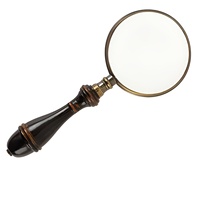 Loupe optique portative moderne avec poignée en corne pour la décoration intérieure, les professionnels et les collectionneurs, marque HAAMEEM IMPEX