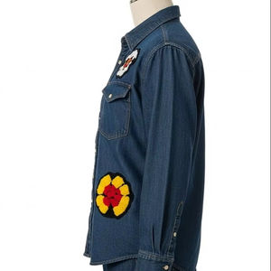 Patchs en chenille à coudre, feutre polyester, broderie texturée, décoration de vêtements, sacs, chapeaux, vente en gros, approvisionnement OEM, exportation - Product Image 2