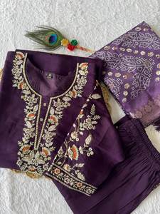 Traje de Salwar de seda hecho a mano de diseñador con función de boda pakistaní Dupatta Ropa india y pakistaní - Product Image 3
