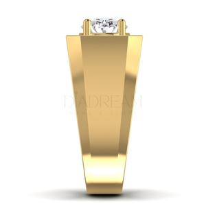 Impresionante anillo de bodas de plata de ley 925 para hombre con accesorios de joyería fina de diamante de moissanita de corte ovalado - Product Image 4