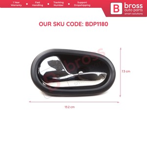 Manija de puerta Interior izquierda BDP1180 806718771R para Symbol MK3 Sandero MK2 Stepway Bross Auto Parts Made in Turkey - Product Image 5