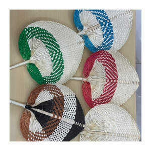 พัดลมมือถือรูปใบไม้ทำจากไม้ไผ่แบบชนบทเป็นมิตรต่อสิ่งแวดล้อมสำหรับงานเฉลิมฉลองกลางแจ้งของขวัญและของตกแต่งบ้าน - Product Image 6