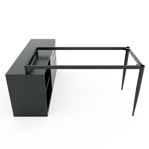 Escritorio Ejecutivo de Lujo Contemporáneo con Patas de Madera Contrachapada Recubiertas de Melamina, Sistema HBCN020 Cone II para Muebles de Oficina y Hospital - Product Image 6