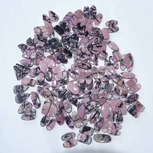 Par de gemas sueltas de Rodonita de cuarzo Natural de alta calidad para pendientes Belleza natural - Product Image 5