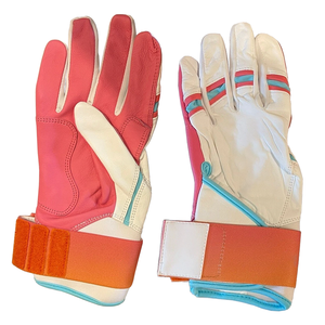 Guantes de Bateo de Béisbol de Neón Multicolores, Guantes de Béisbol y Sóftbol de Piel de Oveja de Alto Rendimiento, Guantes de Bateo Profesionales - Product Image 1