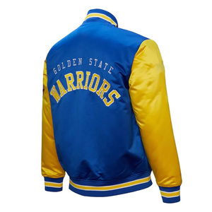 Blouson de baseball Letterman original en satin pour hommes avec logo personnalisé support de broderie OEM pour la saison d'hiver - Product Image 4