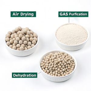 Perles déshydratantes de tamis moléculaire 3A de haute qualité pour le séchage de l'éthanol, la purification de l'air, la déshydratation des fluides frigorigènes et les additifs pétroliers - Product Image 1