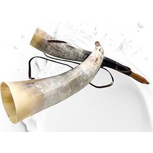 Corne de buffle 100% naturelle, artisanat, corne de buffle à souffler, corne de buffle naturelle faite à la main - Product Image 2