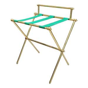 Porte-bagages en métal peu encombrant pour chambre à coucher Idéal pour organiser les sacs et garder la surface au sol complètement dégagée - Product Image 2