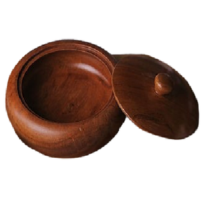 Acacia Wood <b>Bowl</b> <b>With</b> <b>Lid</b> Mango Decorative Round Carved <b>Bowl</b> for Decoration Centrepiece <b>Bowl</b> for Table - Product Image 1