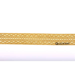 Dentelle de tresse dorée uniforme de cérémonie, dentelle de tresses françaises en Mylar, tresse de fil de lingot français - Product Image 3